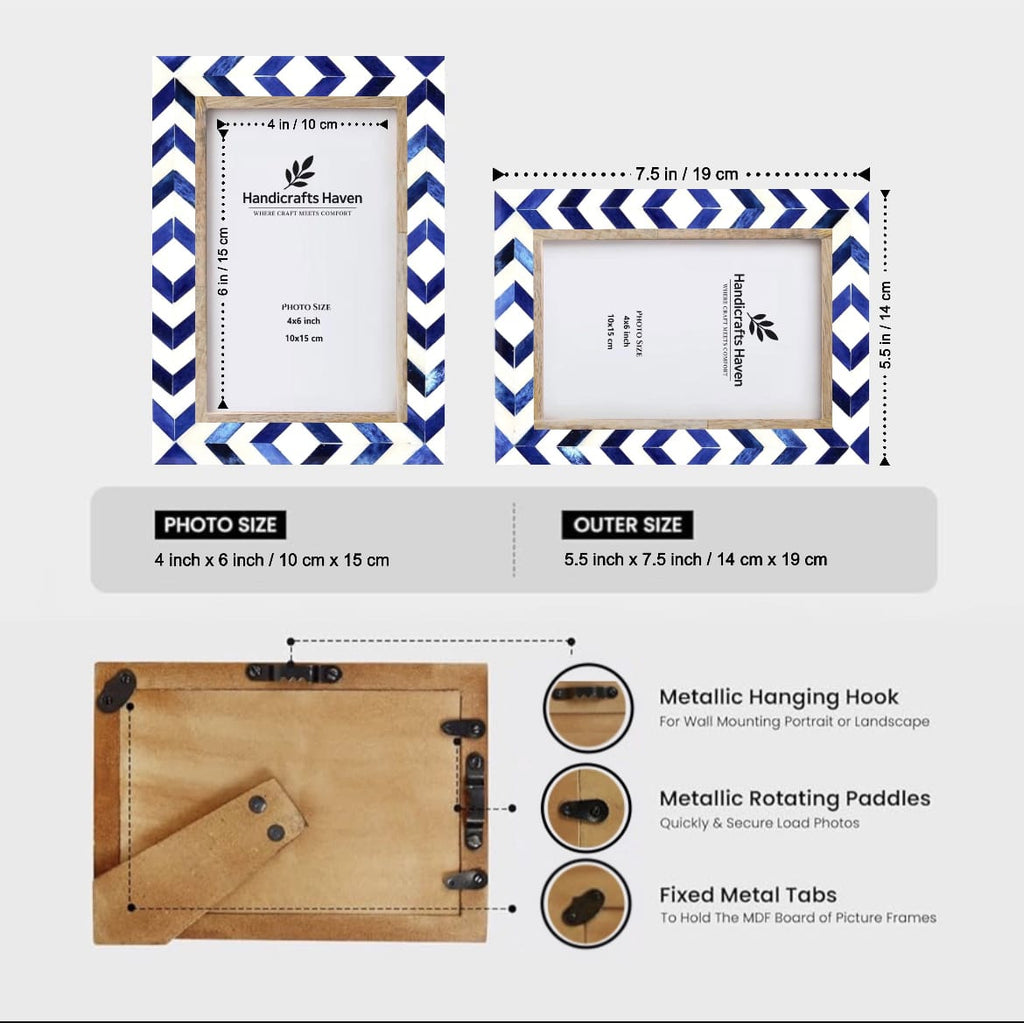 Picture Frame Taj Pattern Collection Bone Inlay