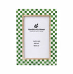 Picture Frame Checkered Pattern Collection Bone Inlay